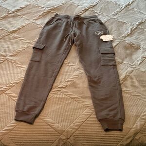 Ivory Ella Cargo Organic 100% Cotton Joggers XS NWT